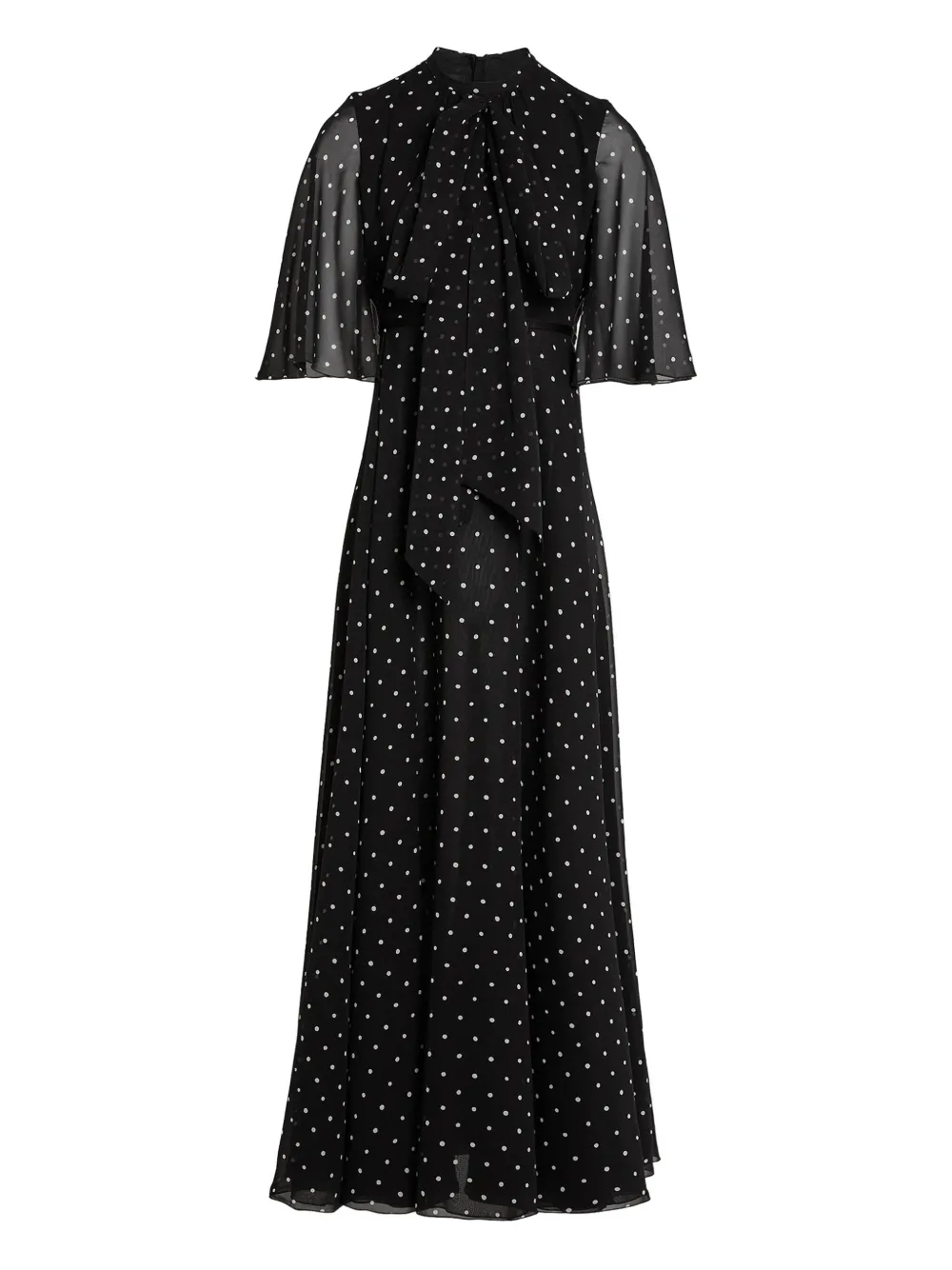

Платье макси в горох Giambattista Valli, черный
