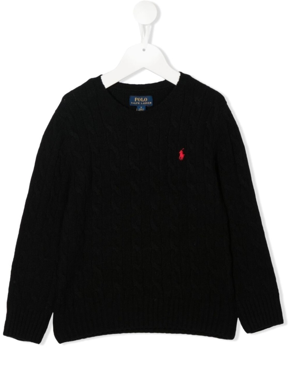 

Ralph Lauren джемпер Polo Pony фактурной вязки, черный