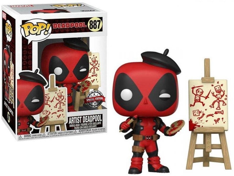 

Funko POP! Marvel, Коллекционная фигурка, Художник Дэдпул, Специальное издание, 887