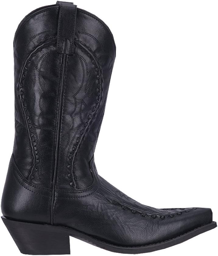 

Мужские ботинки Laredo Laramie с вышивкой, зауженным носком и вставкой для натягивания, средней высоты, черные