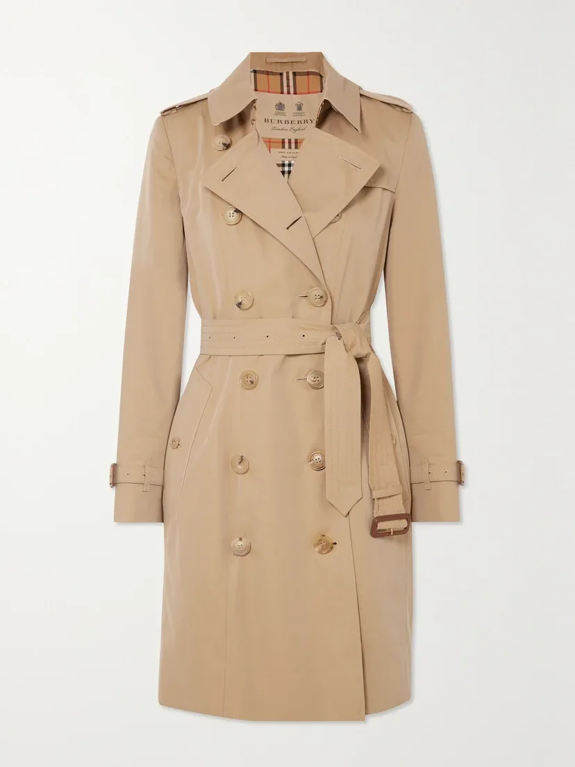 Тренчкот Burberry Chelsea из органического хлопкового габардина, бежевый
