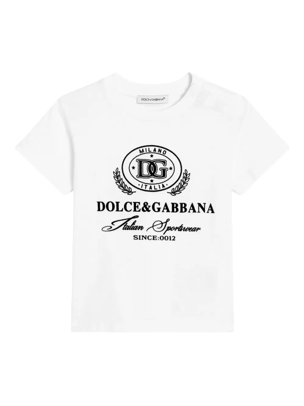 

Футболка с логотипом Dolce & Gabbana Kids, белый