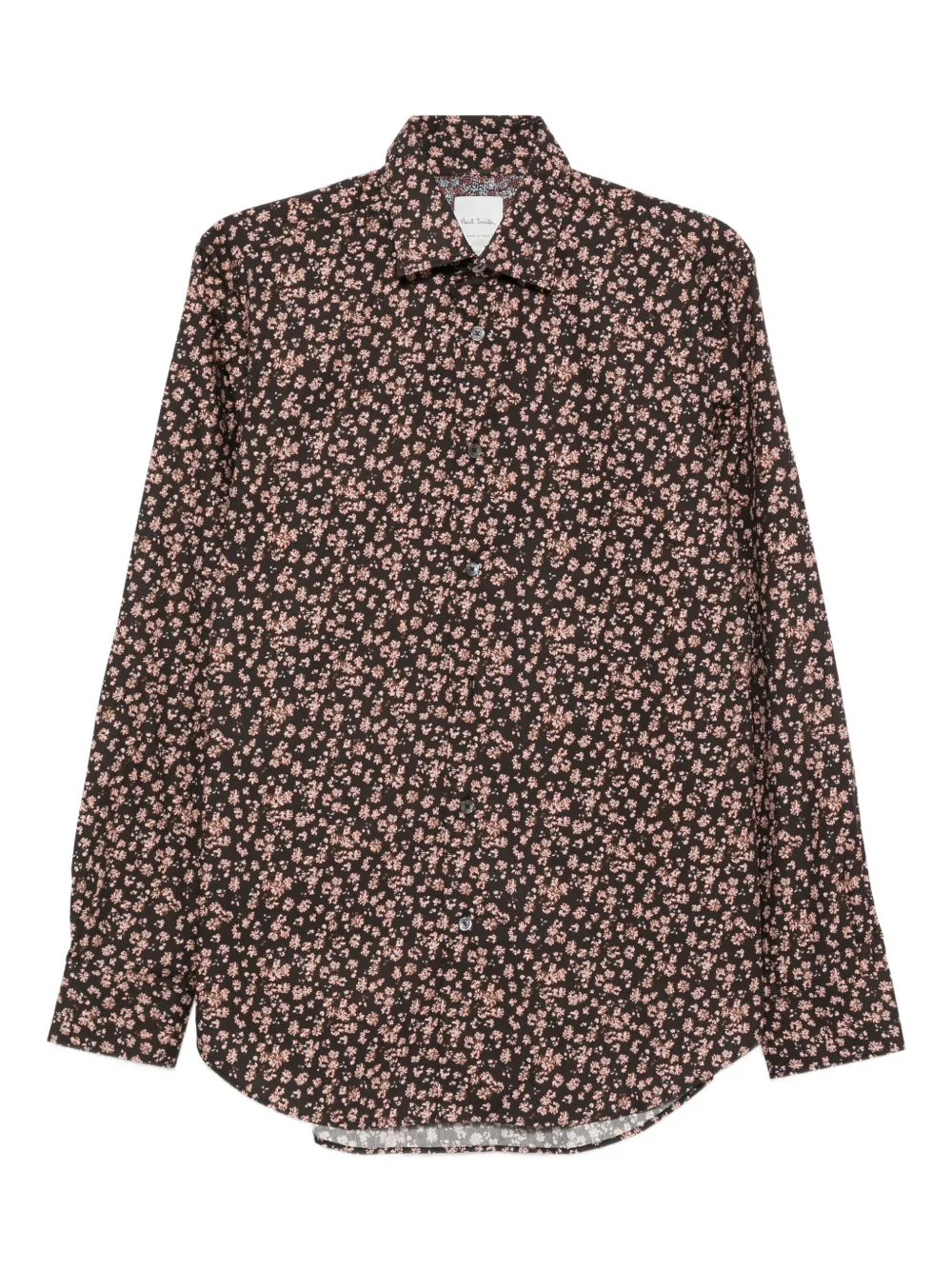 

Рубашка с цветочным принтом Paul Smith, черный