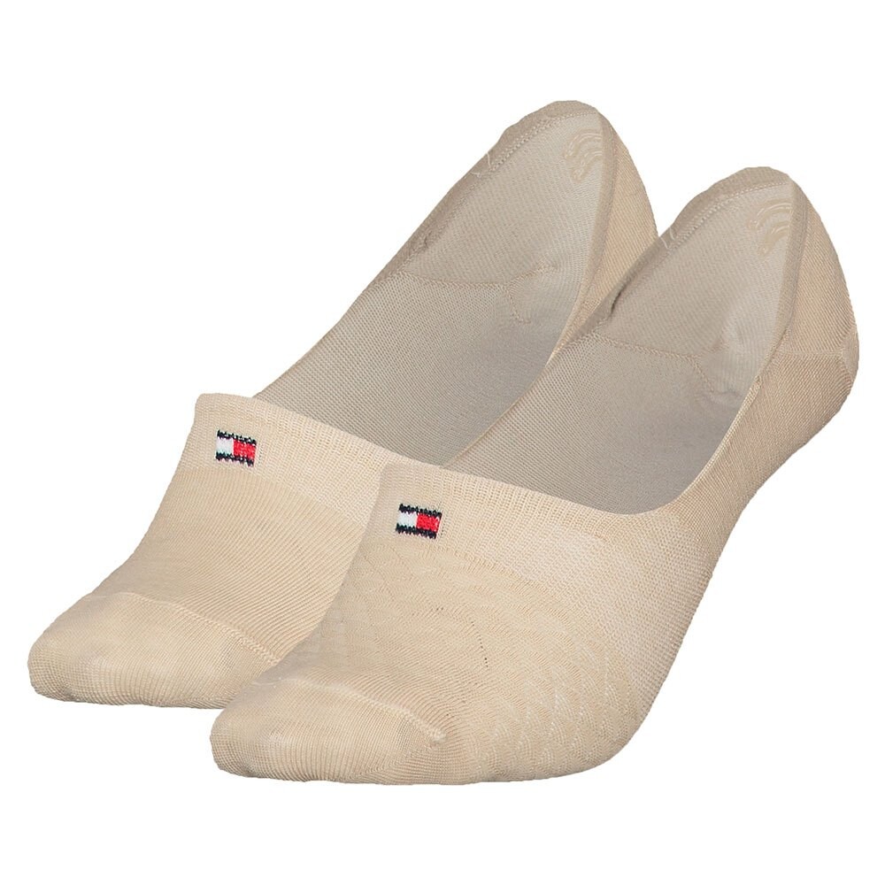 

Носки Tommy Hilfiger Footie Diamond Structure No Show 2 шт, бежевый