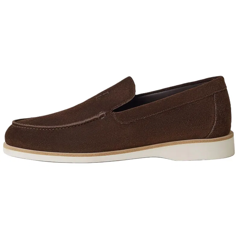 Повседневные туфли из замши HERMES Original Shoe Box Included коричневый