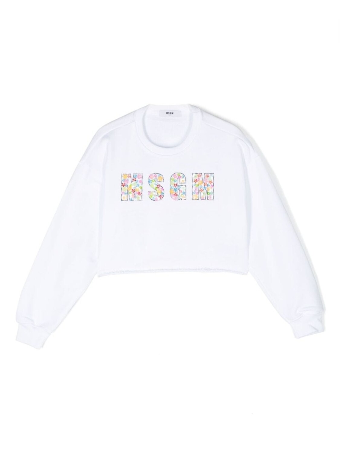 

MSGM Kids толстовка с пайетками, белый