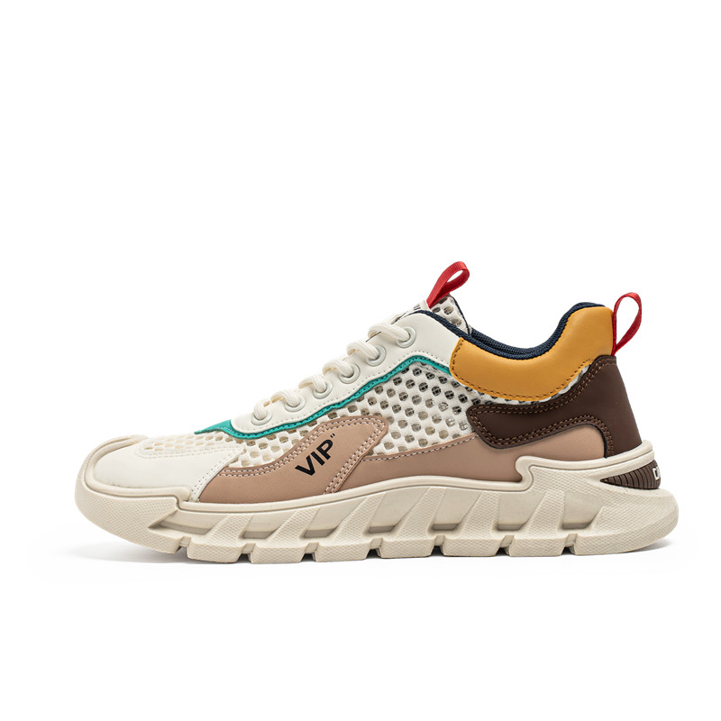

EGCHI Износостойкие мужские лоу-топы бежевого цвета хаки, цвет Beige Khaki