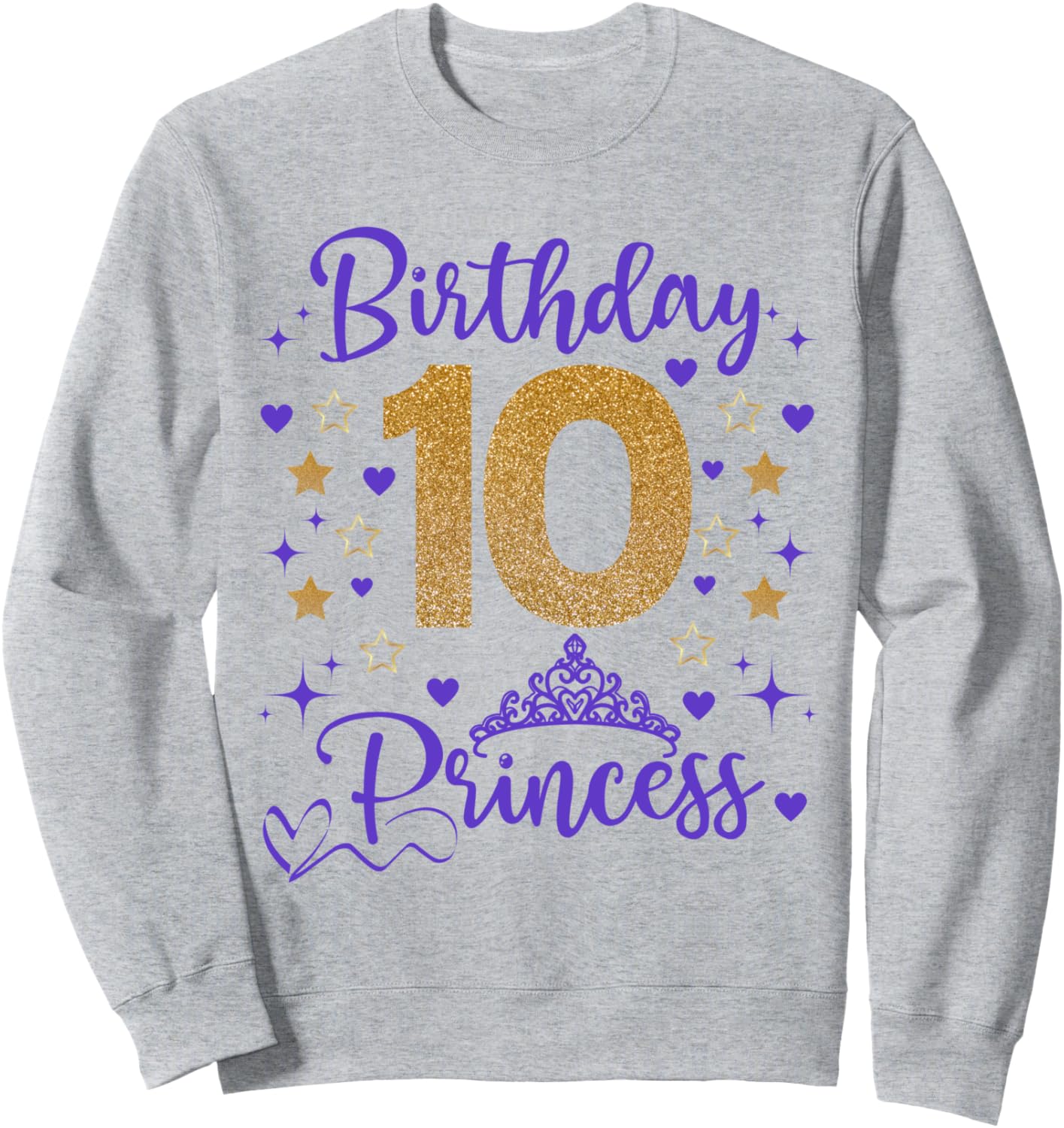 

Фиолетовая диадема принцессы на день рождения, 10-летие, семейная вечеринка, толстовка Family Look Princess Tiara Decorations Gifts