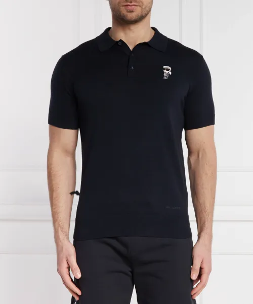 

Футболка поло Regular fit Karl Lagerfeld, синий