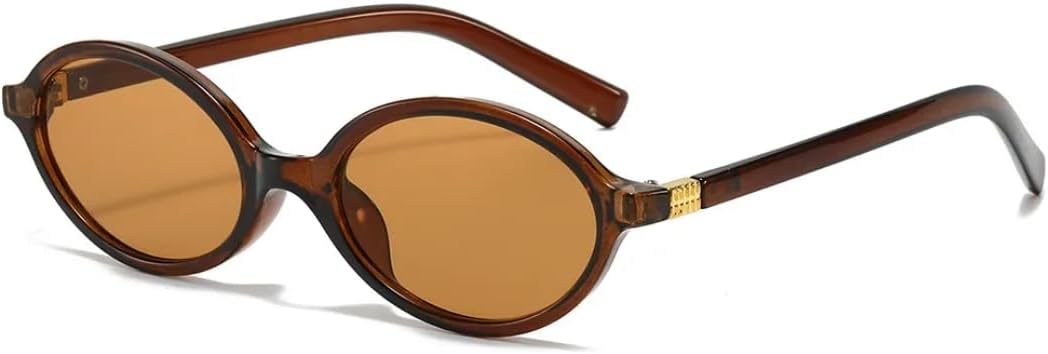 

Солнцезащитные очки с защитой UV400 | Маленькая оправа, панк-стиль, яркие линзы | Для женщин и мужчин, для занятий спортом на открытом воздухе и вождения DSVIGF, Tea Tea