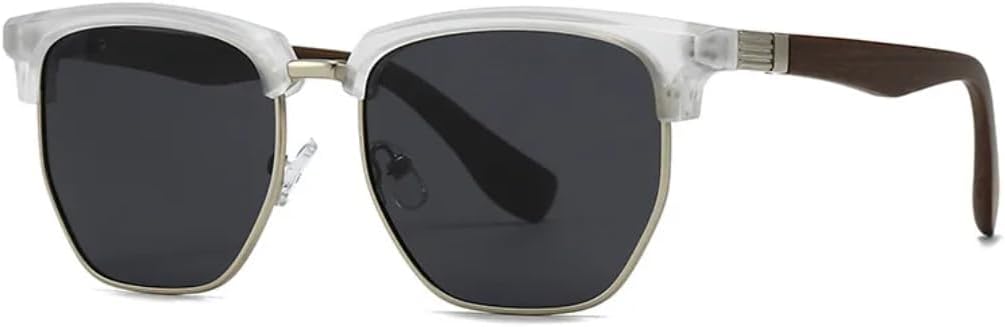 

Овальные солнцезащитные очки в стиле металл-панк для женщин, модные, с прозрачными линзами цвета океана, защита от УФ-излучения UV400, солнцезащитные очки для мужчин UUPTTPL, C6 Transparent Black