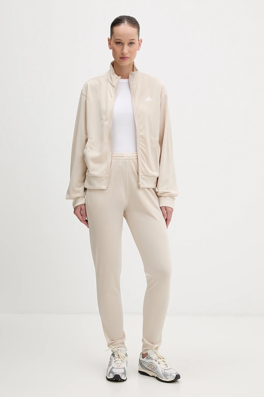 

Уютный спортивный костюм Adidas, бежевый
