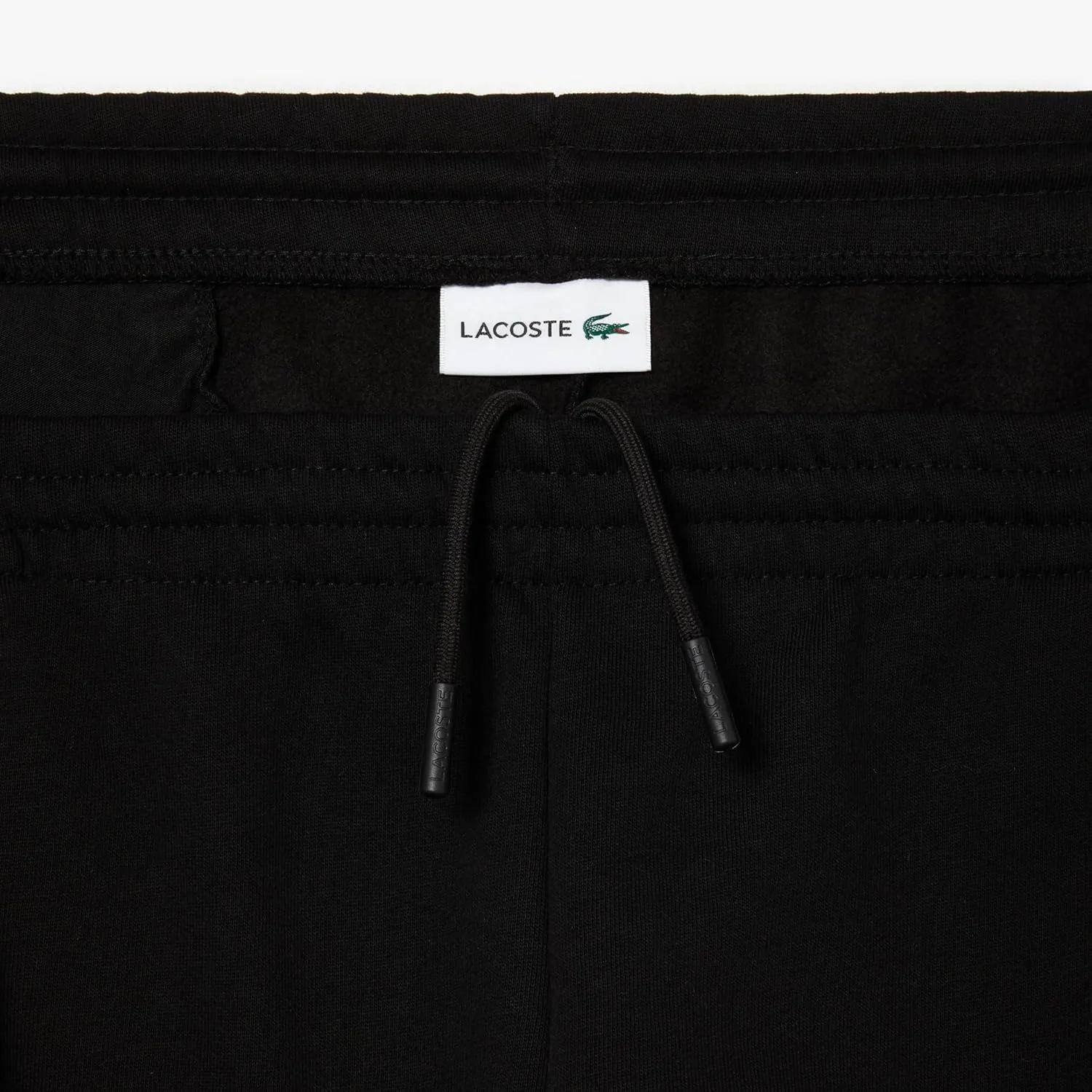 Шорты мужские Lacoste Big Fit Regular Fit, однотонные, черный — фото 2