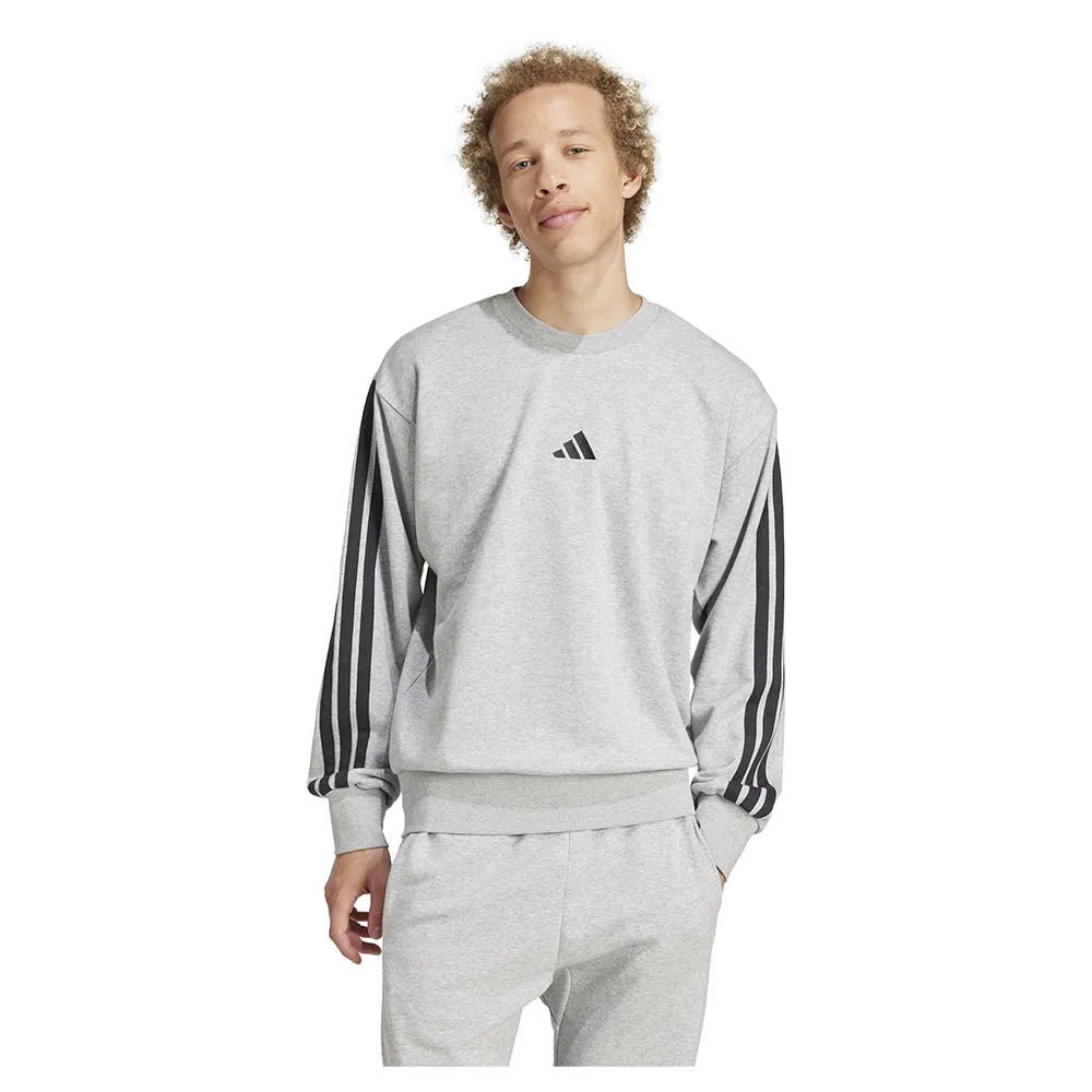 

Толстовка adidas Essentials 3 Stripes French Terry, серый