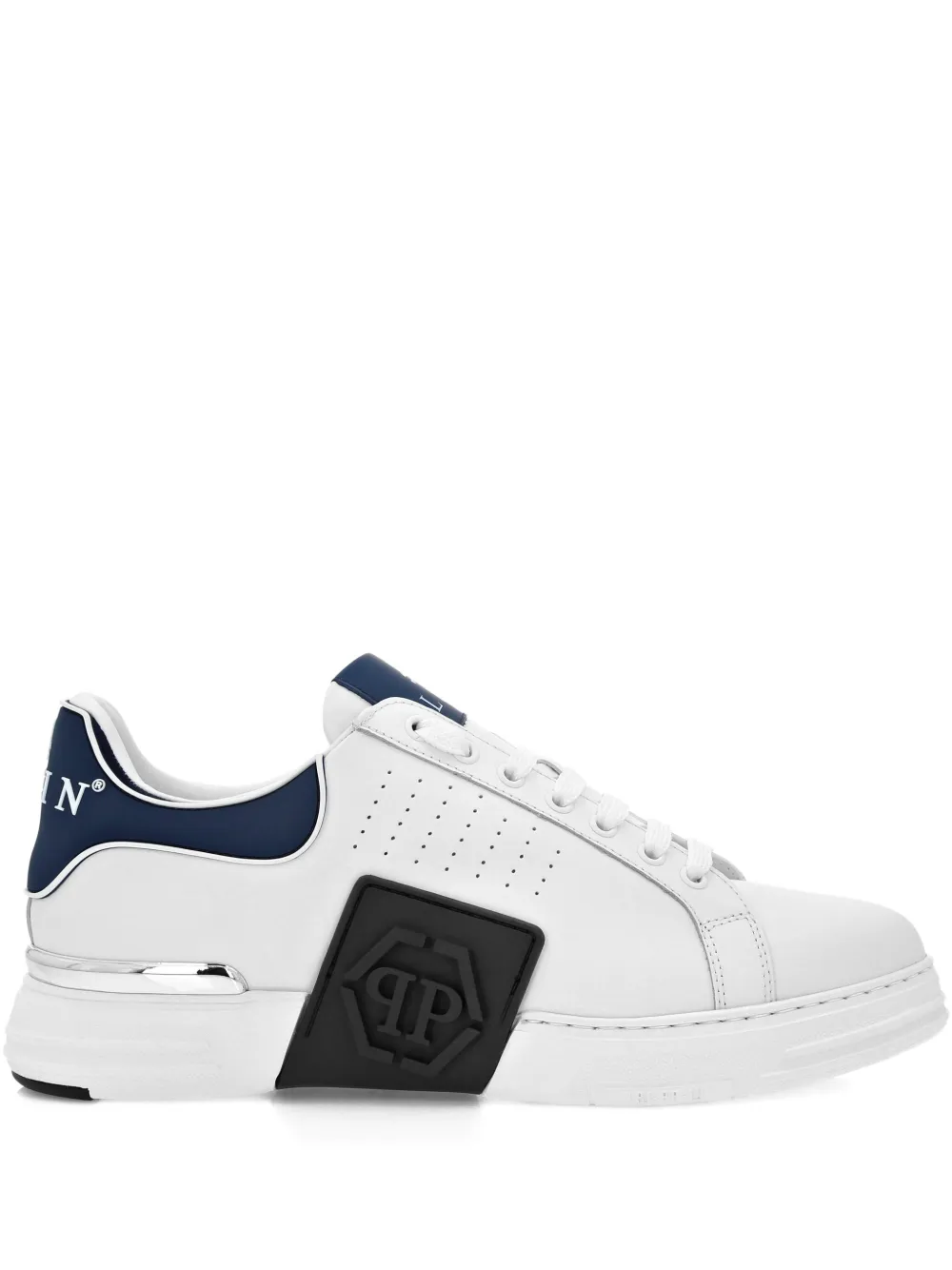 

Низкие кеды из кожи наппа Philipp Plein, белый