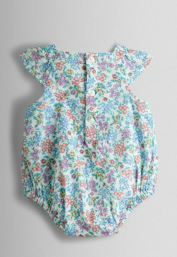 Комплект-боди Regular fit с цветочным принтом и сборками Jojo Maman Bébé, кремовый — фото 2