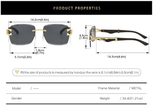 

Солнцезащитные очки прямоугольной формы 2026 года для женщин и мужчин, с градиентными линзами, золотистой оправой и защитой от УФ-излучения UV400 MTZJH, C7