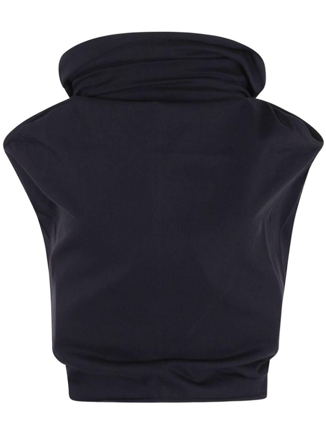 

Топ с воротником-трубой Rick Owens, черный