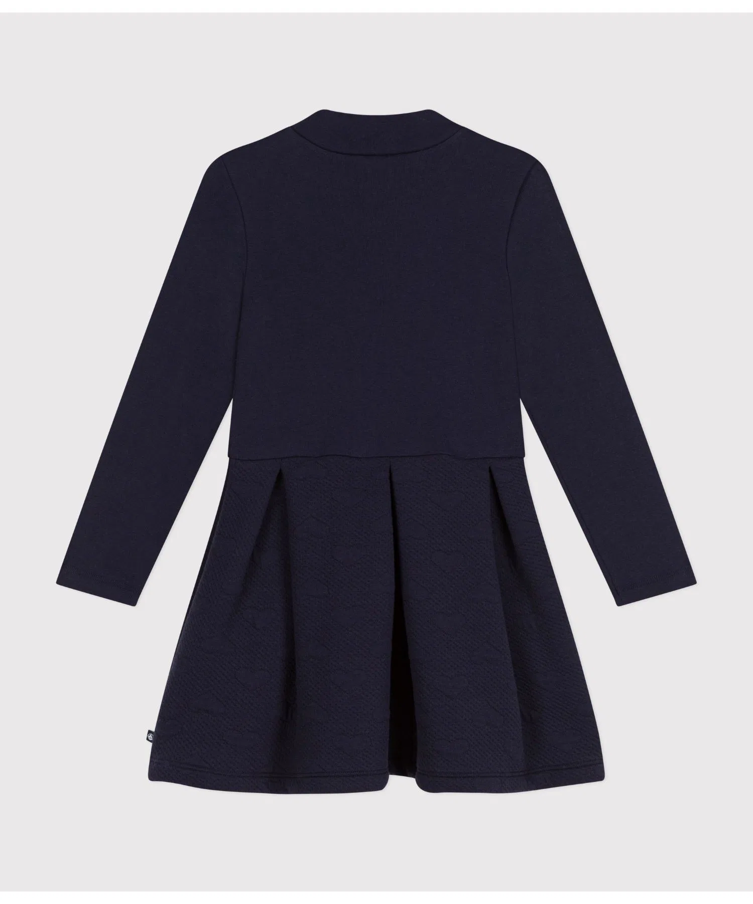 Детское платье PETIT BATEAU с длинным рукавом и принтом "Сердце" — фото 2