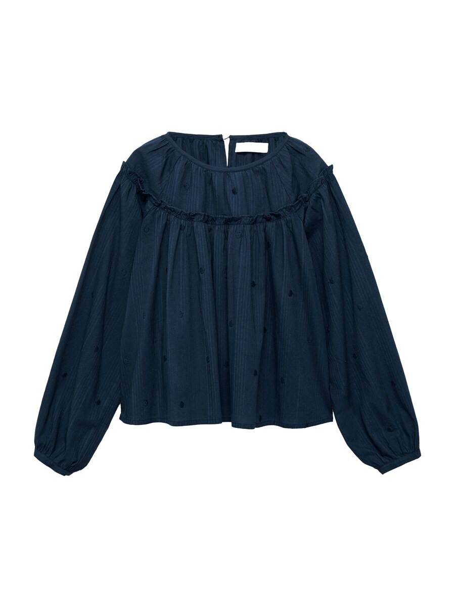 

Блузка MANGO KIDS DOTTY, темно-синий