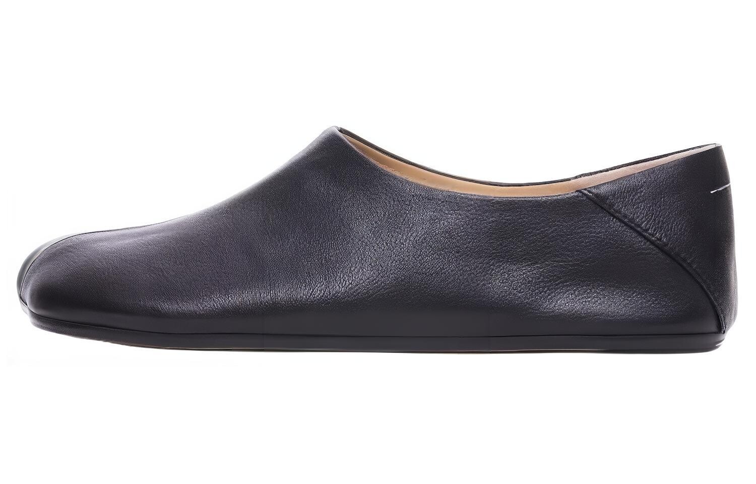 

Тапочки из кожи с асимметричным носком Mm6 Maison Margiela