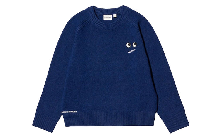 

Свитер UNIQLO, синий, Бежевый, Свитер UNIQLO, синий