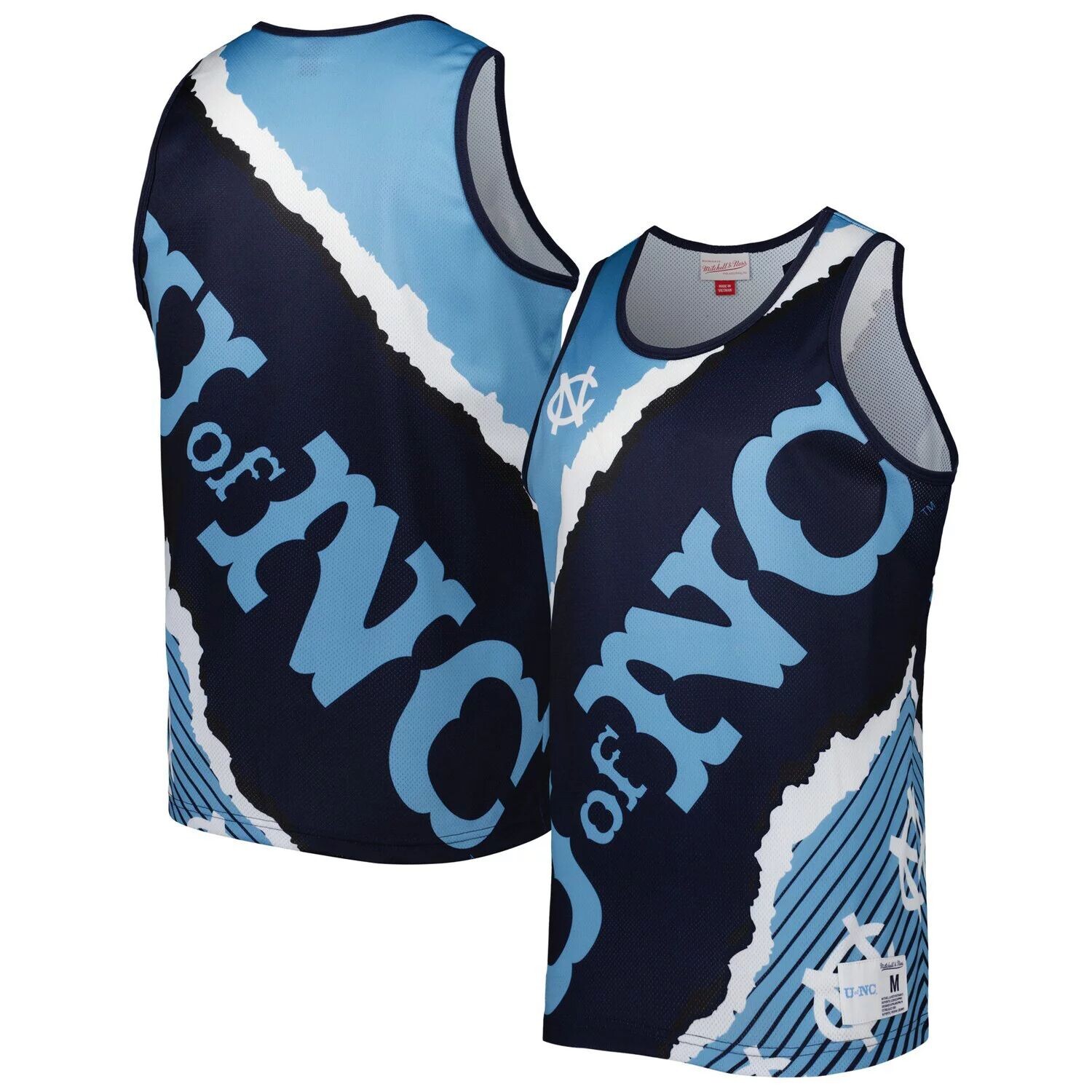 

Мужская майка Mitchell & Ness Navy/Carolina Blue North Carolina Tar Heels Jumbotron 2.0 с сублимированной майкой, Черный, Мужская майка Mitchell & Ness Navy/Carolina Blue North Carolina Tar Heels Jumbotron 2.0 с сублимированной майкой
