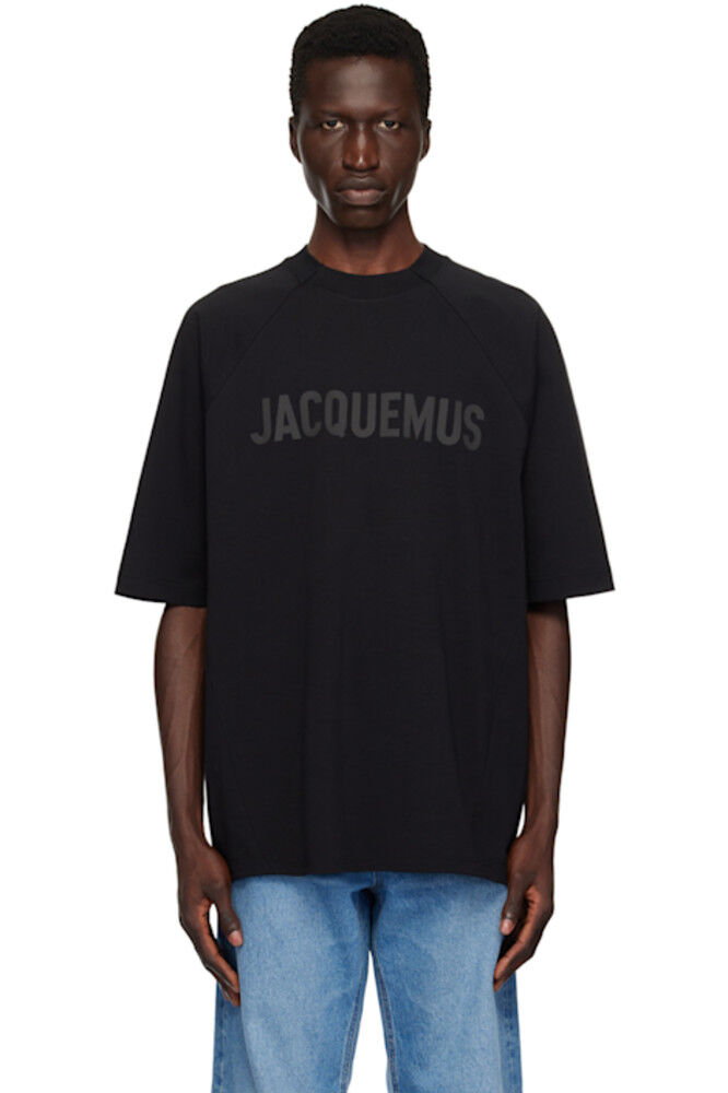 

Черная футболка Les Classiques 'Le t-shirt Typo' JACQUEMUS