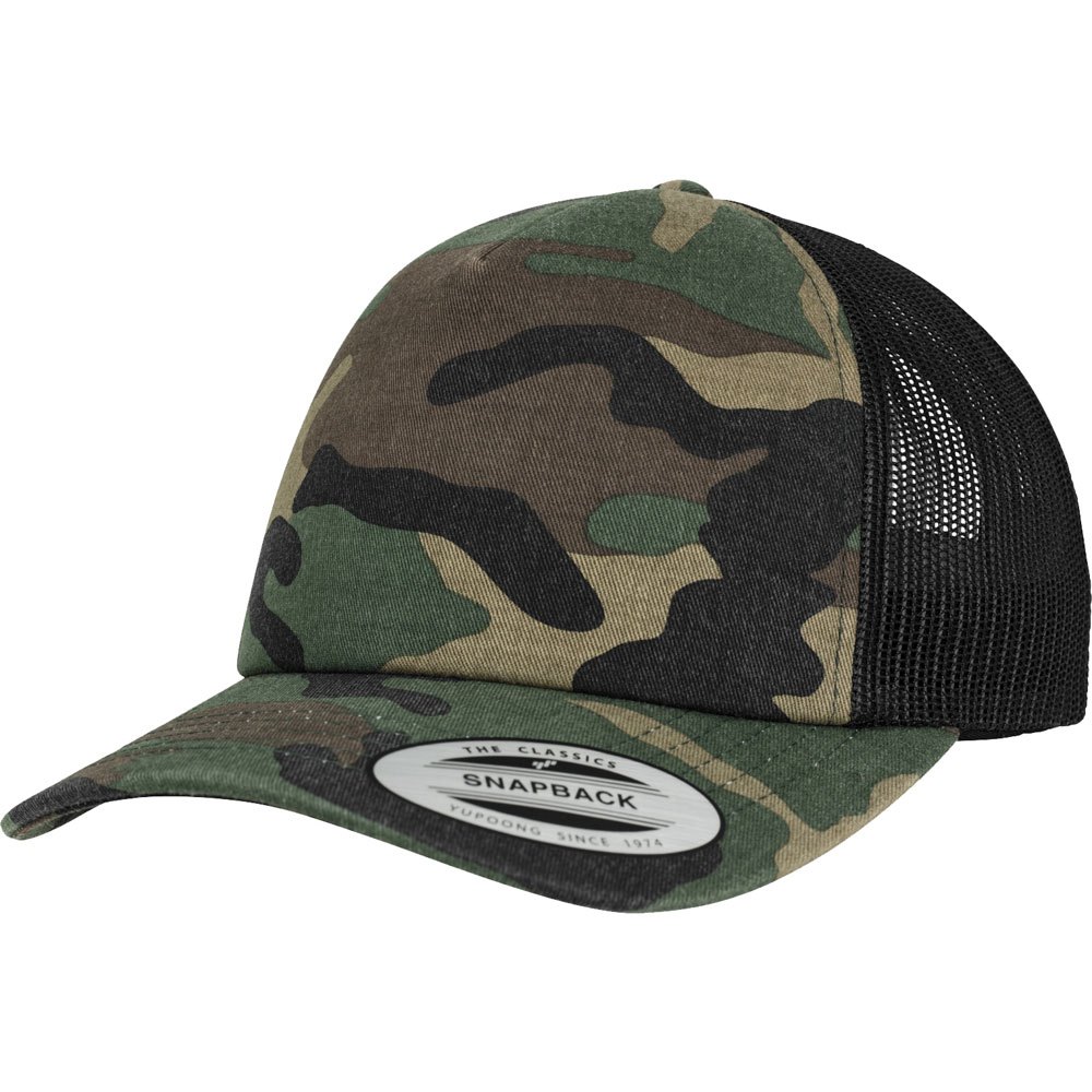 

Бейсболка Brandit Camo Trucker, зеленый