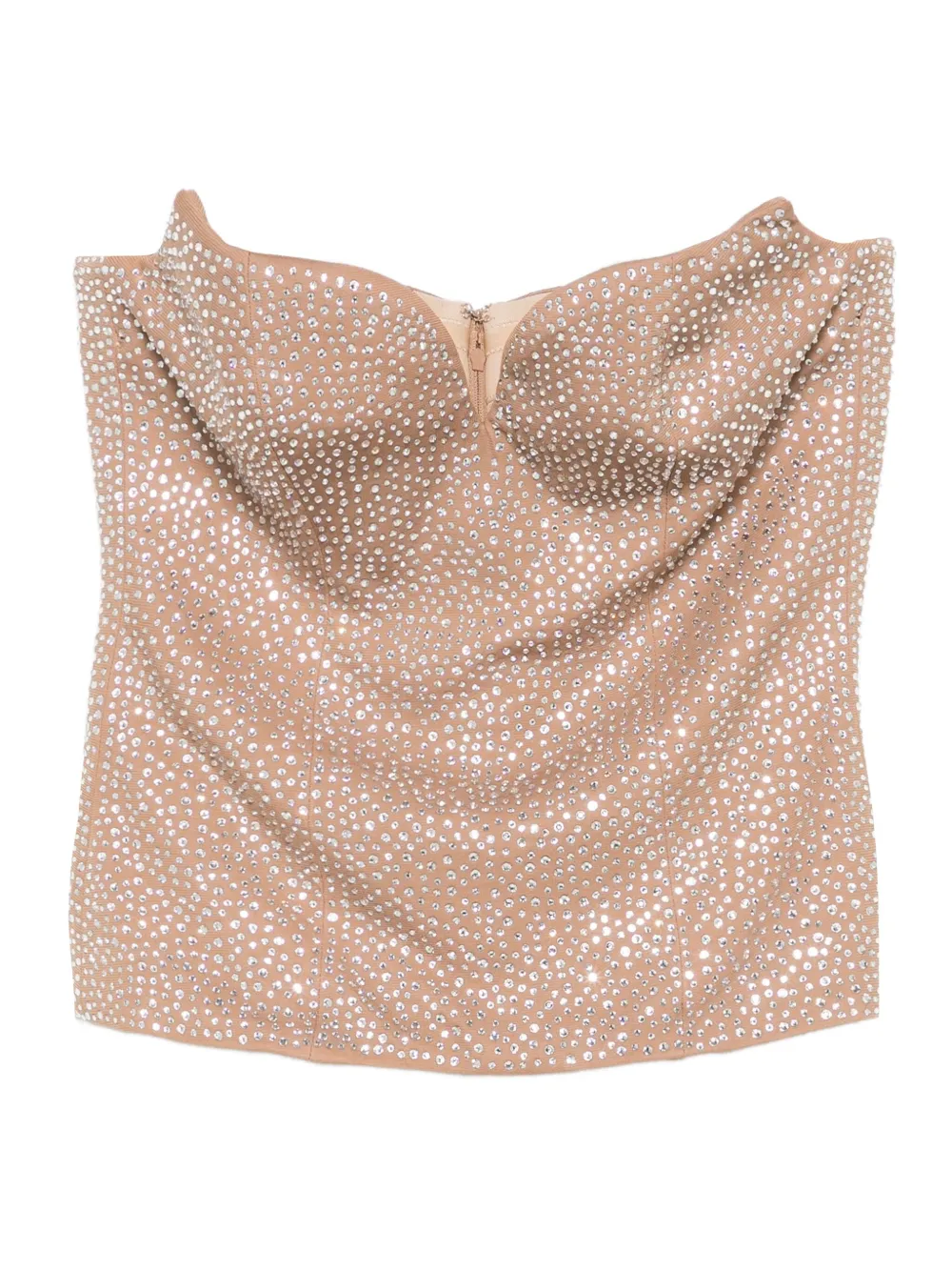 

Декорированный топ без бретелей Giuseppe Di Morabito, нейтральный