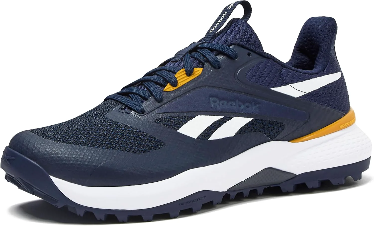 Мужские гольф-кроссовки Reebok Nano Golf без шипов, темно-синий/золотой/белый