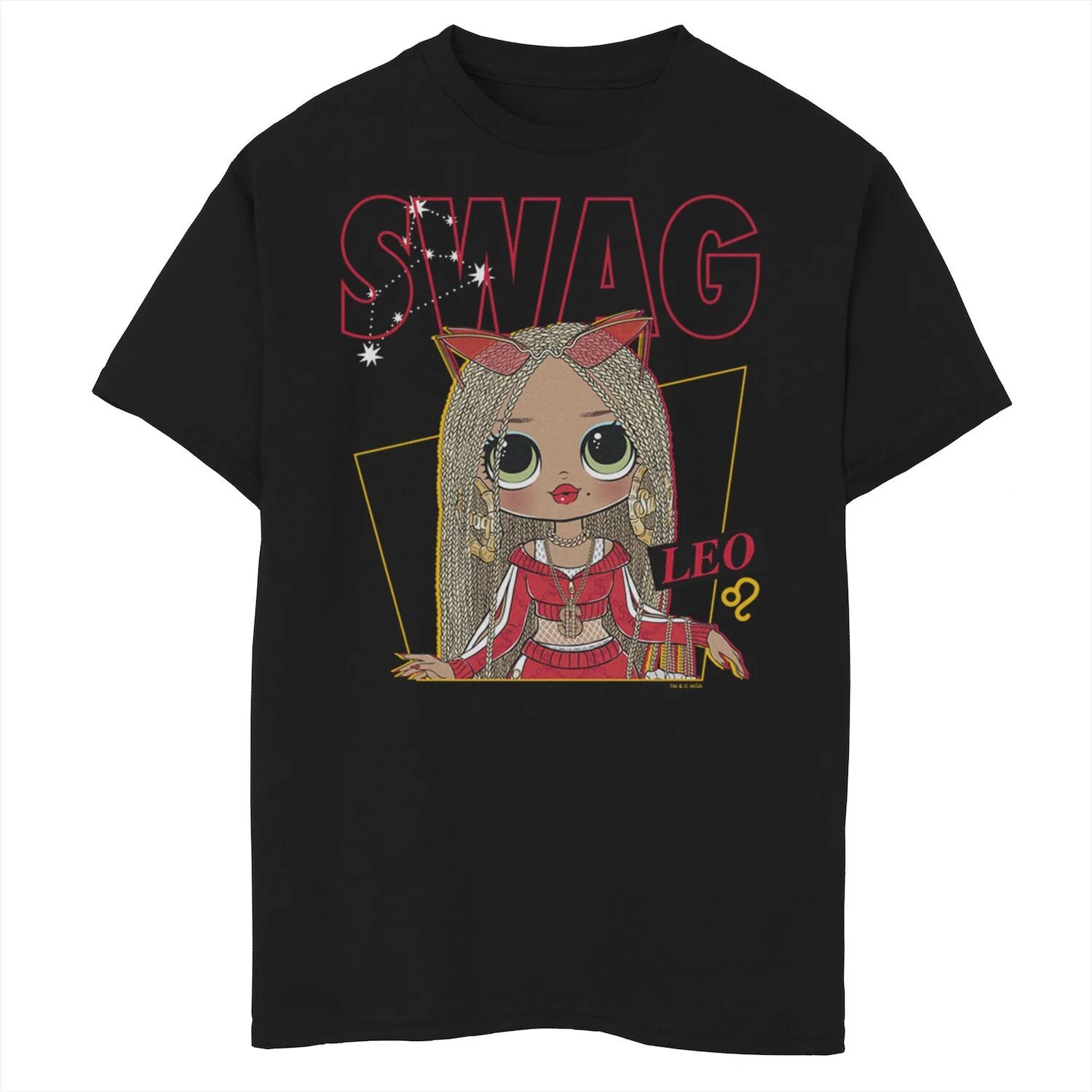 

Мальчики 8-20 Л.О.Л. Сюрприз! МОЙ БОГ. Футболка с рисунком Swag Leo Licensed Character