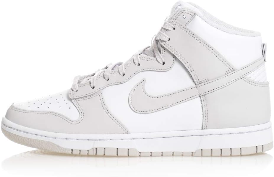 

Кроссовки Nike Dunk High Black White (2021), белый/серый