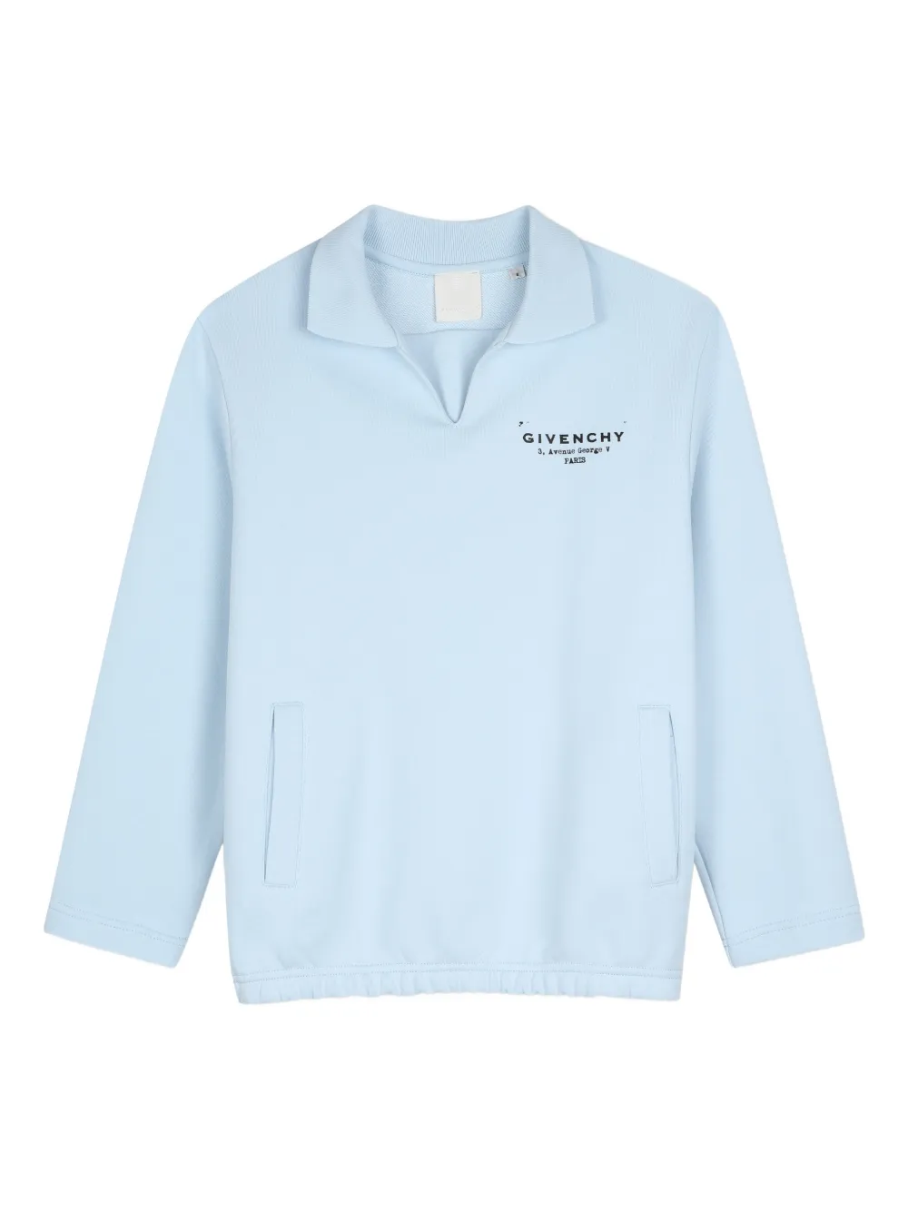 

Топ с принтом логотипа Givenchy Kids, синий