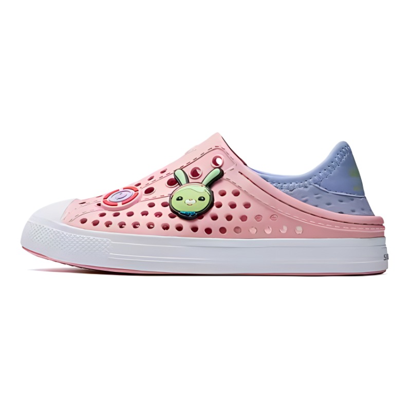 

Skechers Kids Октонавты x нескользящие устойчивые к истиранию детские сандалии pink purple kids