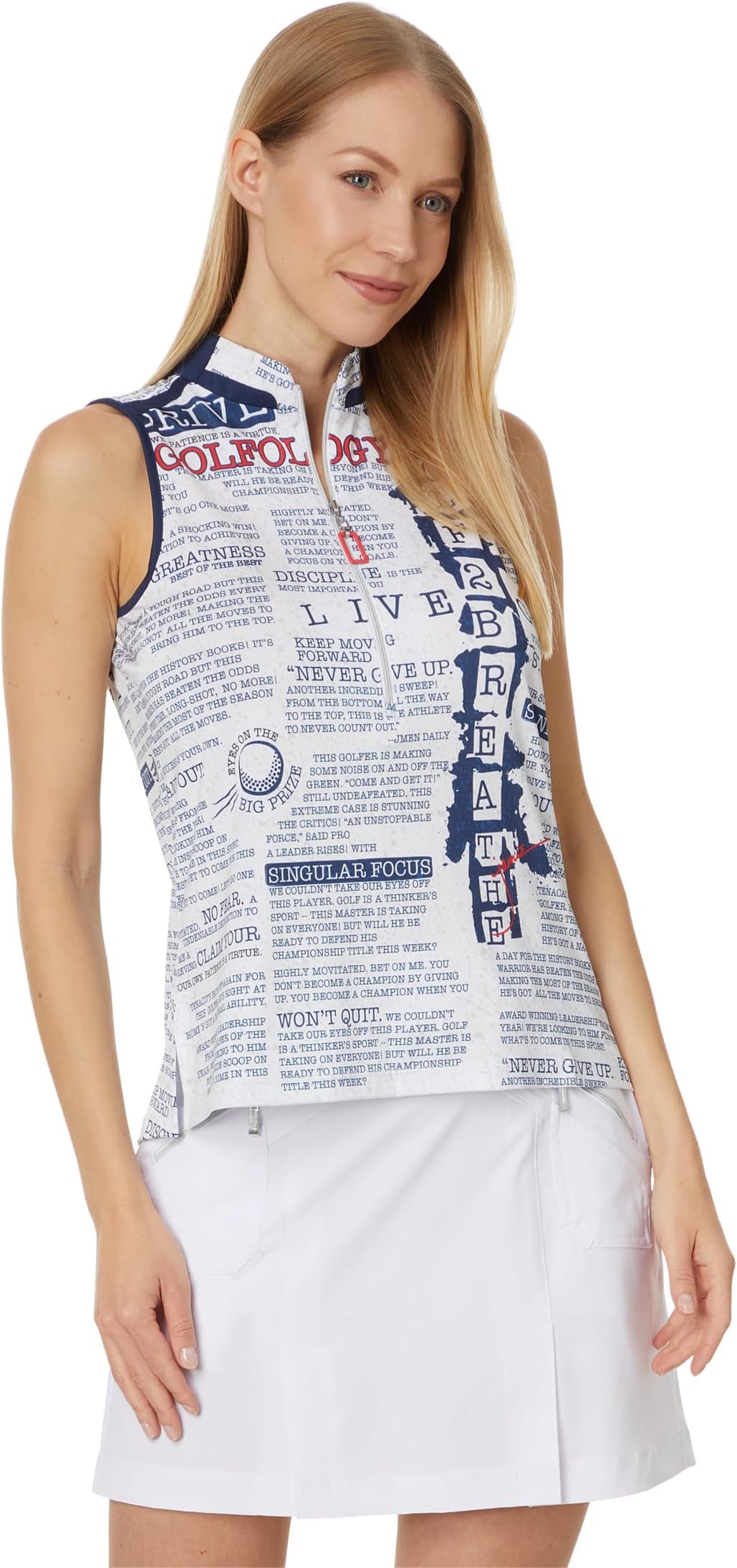 

Топ Jamie Sadock Golfology Sleeveless Top, цвет Moonlit