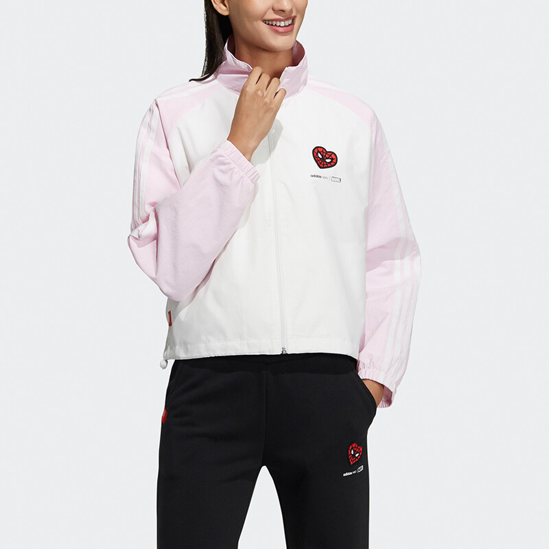 Куртка женская белый/розовый Adidas Neo — фото 4