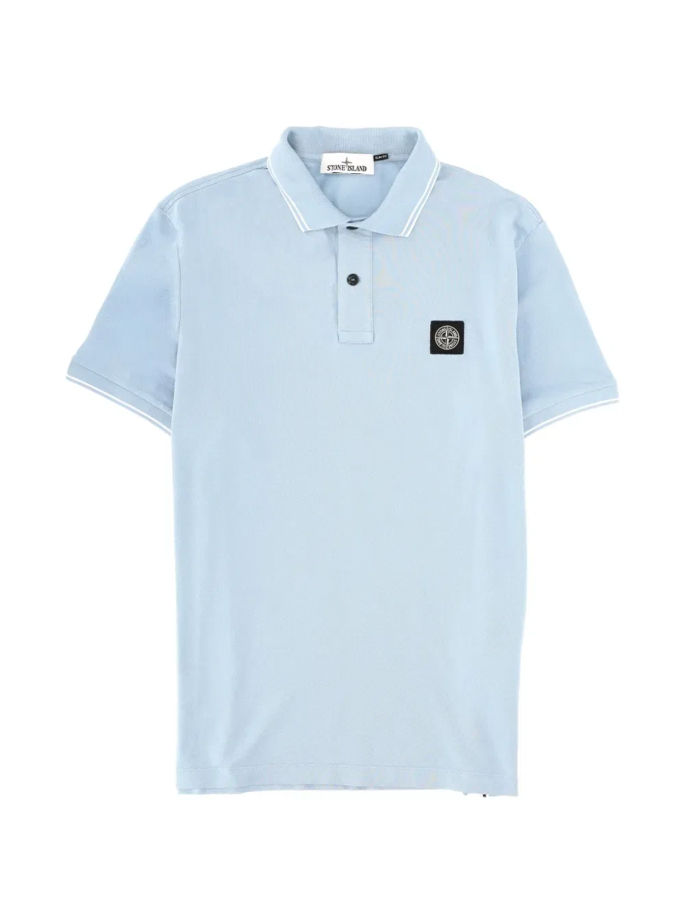 Рубашка-поло на пуговицах Stone Island, синий