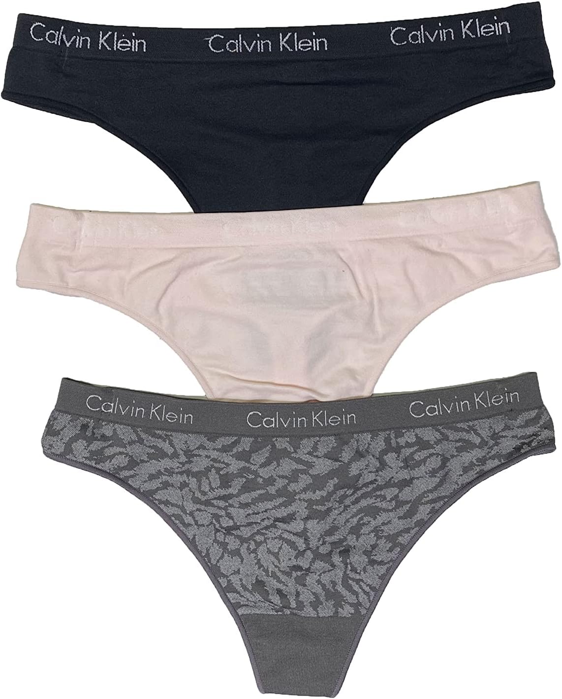 Женские бесшовные стринги Calvin Klein, 3 шт., B(Qp2284-680)/P