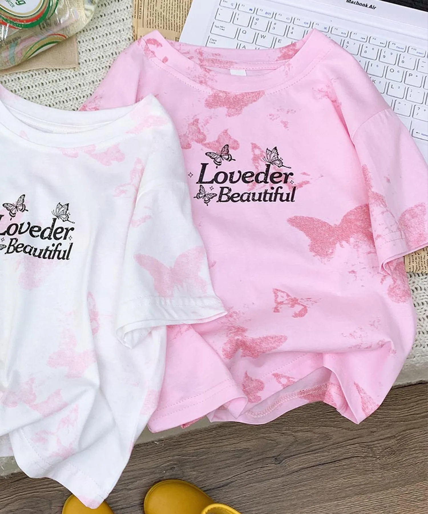 Повседневная футболка с принтом Aimoha Kids, pink