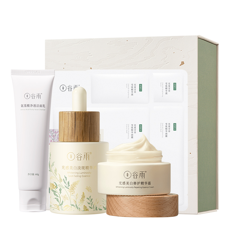 

Наборы для ухода за кожей Unisex Grain Rain, белыйning 2-piece set: светло-spot essence 45ml + белыйning cream 15g