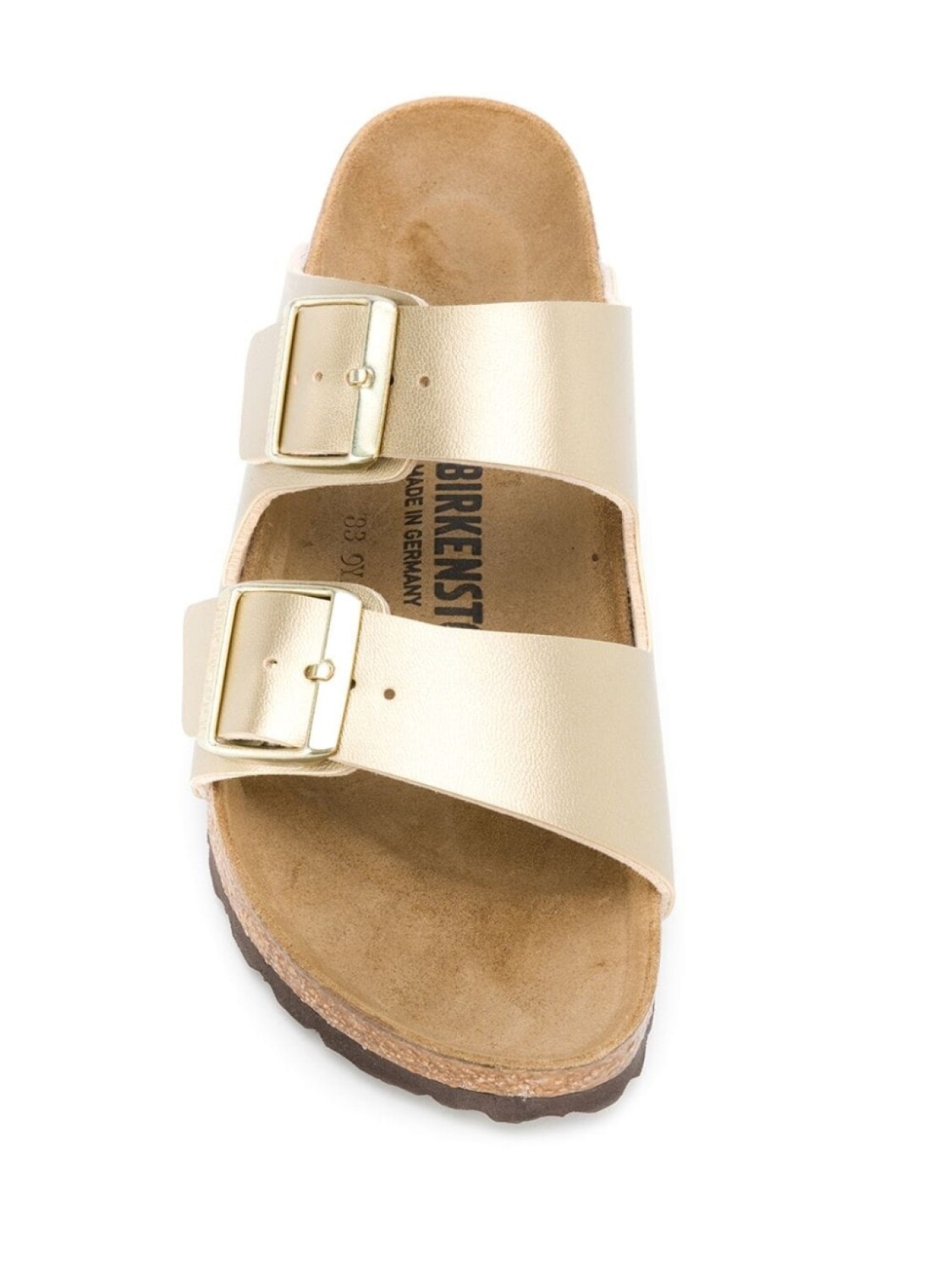 Birkenstock сандалии Arizona с пряжками, золотистый — фото 4