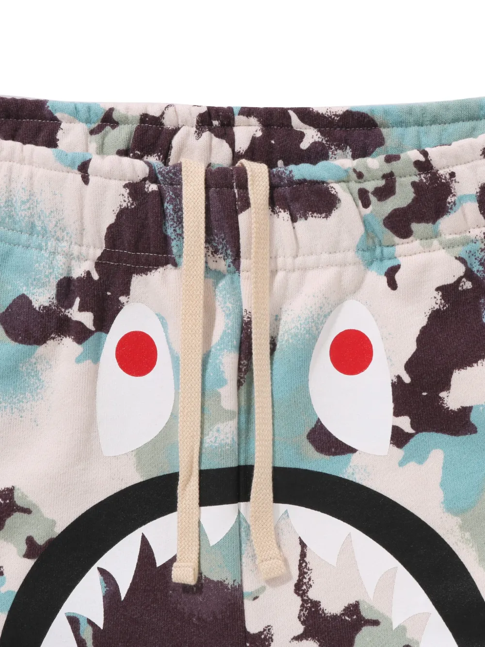 Шорты с камуфляжным принтом A BATHING APE, синий — фото 3