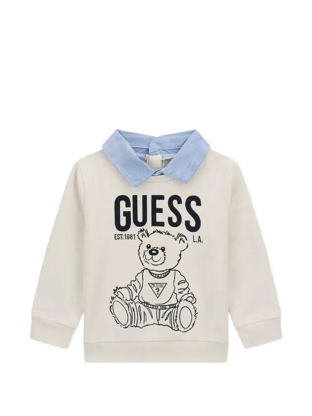 Комплект брюк с медвежьим принтом Guess Kids, серый — фото 2