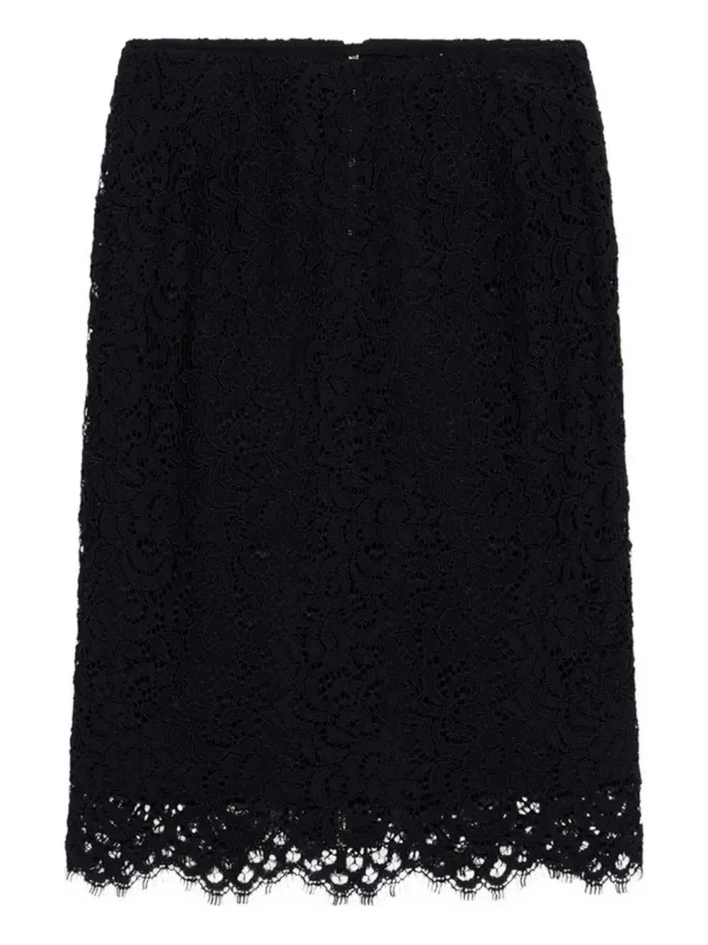 

Юбка-карандаш с кружевом BLUMARINE, черный