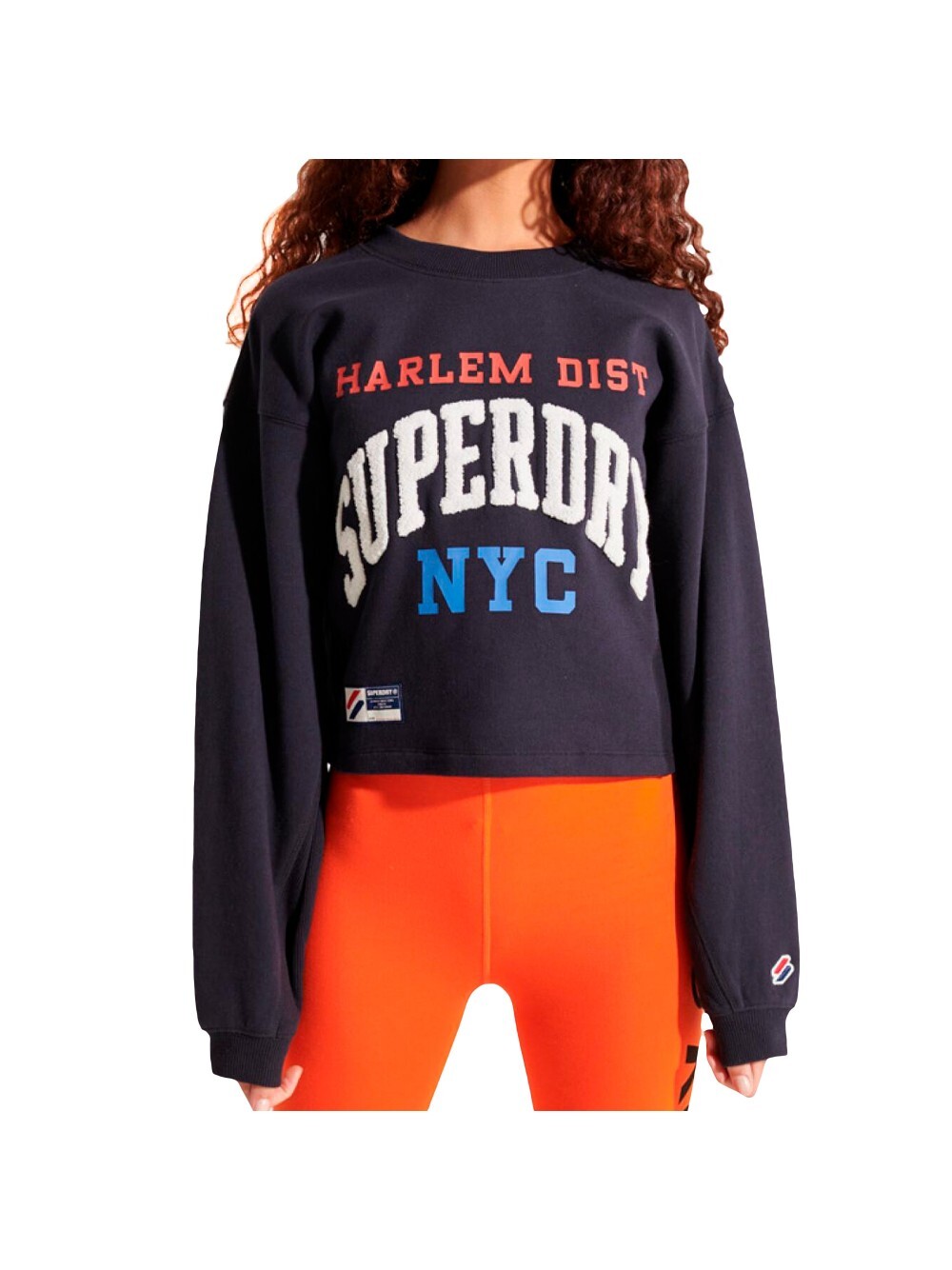 

Толстовка varsity с рукавами «летучая мышь» Superdry, синий