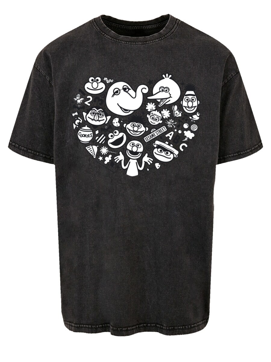 

Классическая футболка F4NT4STIC Shirt Sesamstraße Family, черный