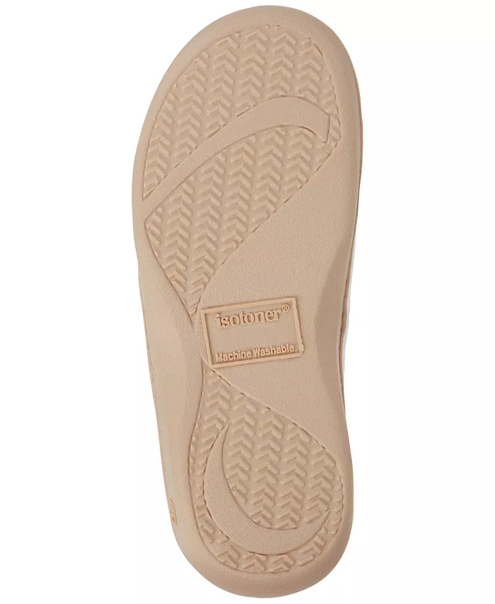 Женские пляжные шлепанцы-танкетка Resort Thong Isotoner Signature, белый — фото 2