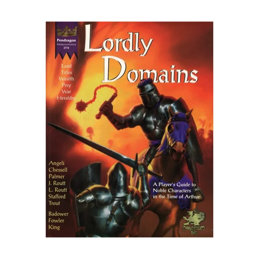 

Lordly Domains, Pendragon (Chaosium), мягкая обложка