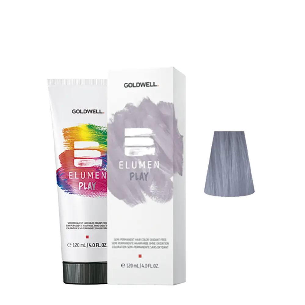 Краска для волос Elumen play semi permanent hair color oxidant-free Goldwell, цвет Metallic Silver, 120 мл. — фото 2